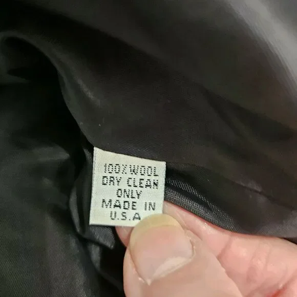 Xerxes Suit 10 Houndstooth Double Breasted Blazer Pencil Skirt Wool Corpcore - Picture 11 of 13